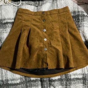 Brown Button up Skirt